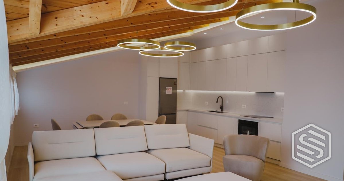 Two-bedroom apartment on the top floor at Wilson Square, Tirana